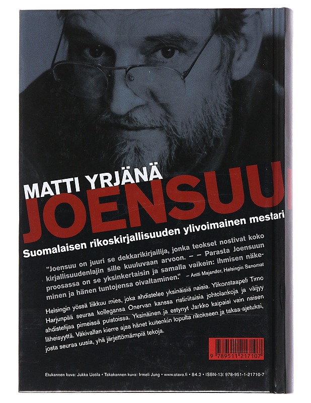 Harjunpää ja ahdistelija - Matti Yrjänä Joensuu - Jännitys ja dekkarit - 10105513479 - 1