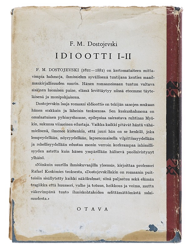 Idiootti II - F. M. Dostojevski - Romaanit ja novellit - 10105513490 - 1