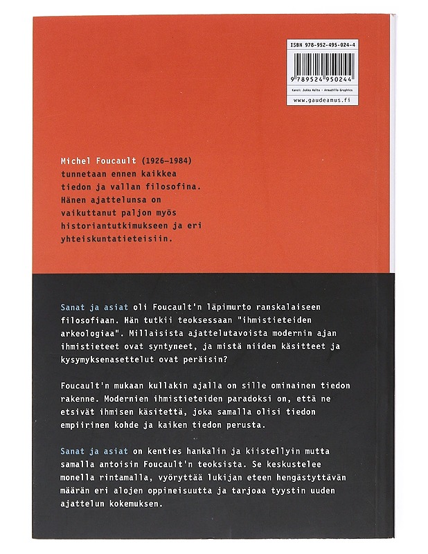 Sanat ja asiat - Foucault, Michel - Historiakirjat - 10105513527 - 1