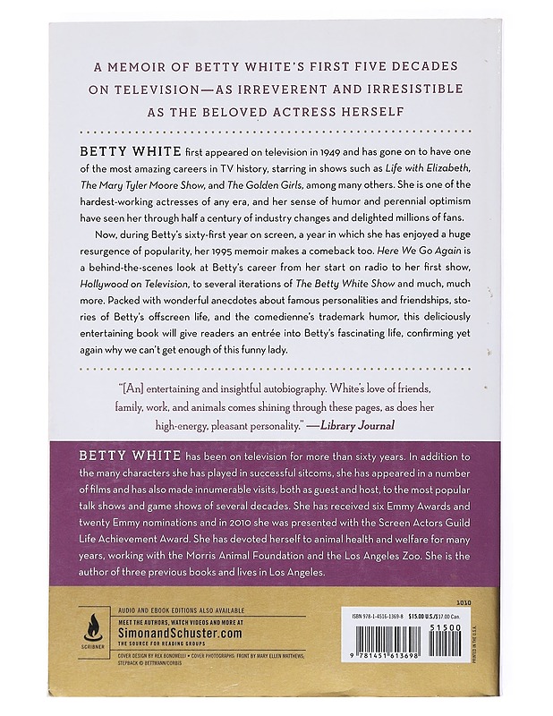 Here We Go Again: My Life In Television: 1949-1995 - Betty White - Elämäkerrat ja muistelmat - 10105513566 - 1