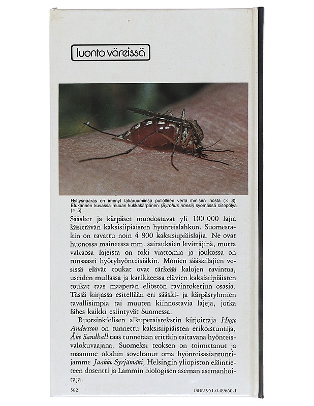 Sääsket ja kärpäset - Sandhall, Åke - Tietokirjat ja oppaat - 10105513584 - 1