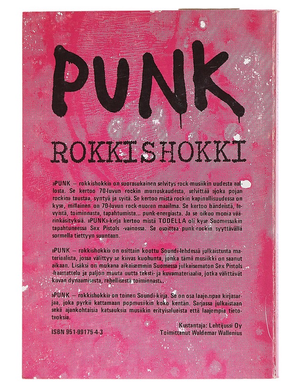 Punk : rokkishokki - Wallenius, Waldemar - Tietokirjat ja oppaat - 10105513597 - 1
