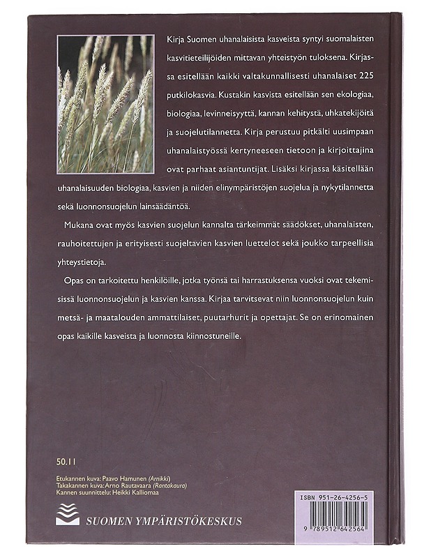 Uhanalaiset kasvimme - Kettunen, Taina - Romaanit ja novellit - 10105513608 - 1