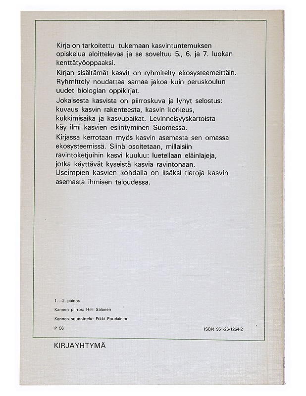 Ekologinen kenttäkasvio - Kankaanrinta, Ilta - Tietokirjat ja oppaat - 10105513607 - 1