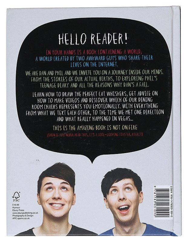 The amazing book is not on fire: The world of Dan and Phil - Howell, Dan - Elämäkerrat ja muistelmat - 10105513614 - 1