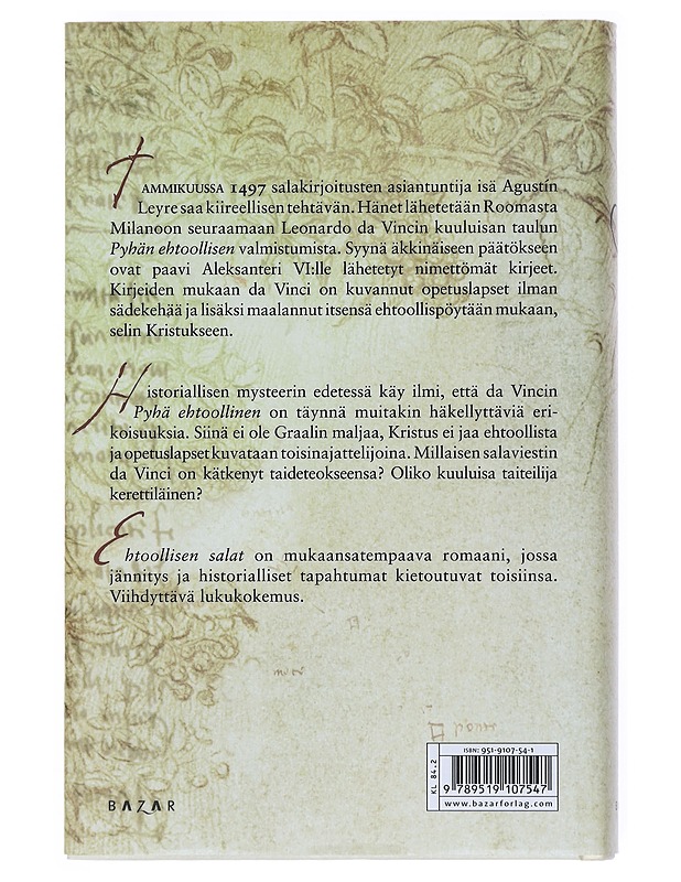 Ehtoollisen salat - Sierra, Javier - Romaanit ja novellit - 10105513615 - 1