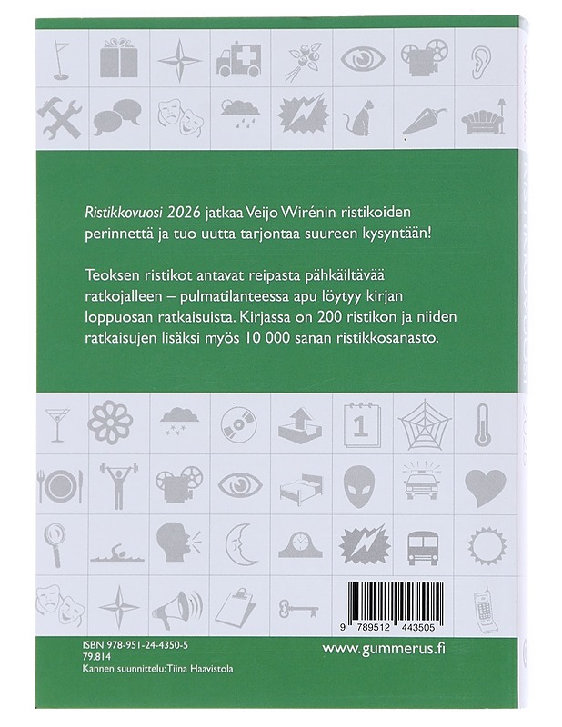 Ristikkovuosi 2026 - Wirén, Veijo - Harrastekirjat - 10105513636 - 1