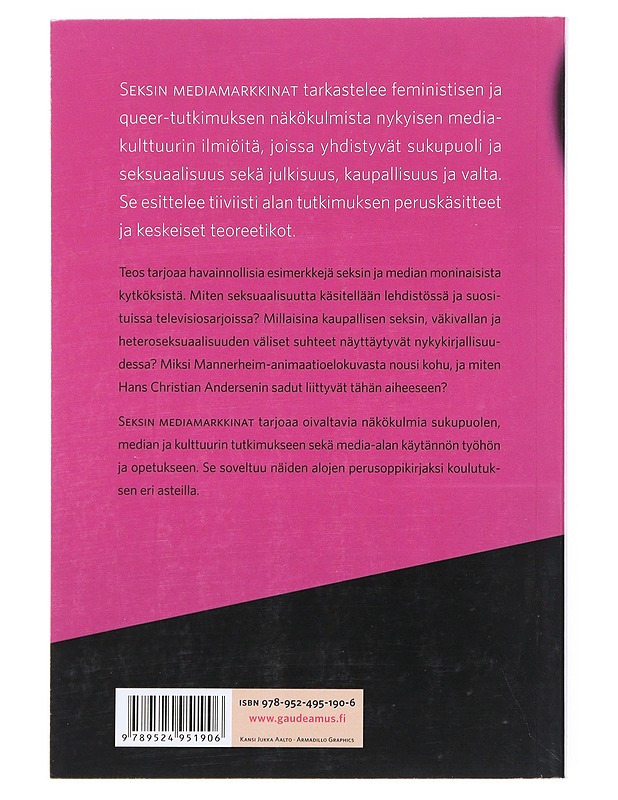 Seksin mediamarkkinat - Sanna Karkulehto K18 - Tietokirjat ja oppaat - 10105513644 - 1