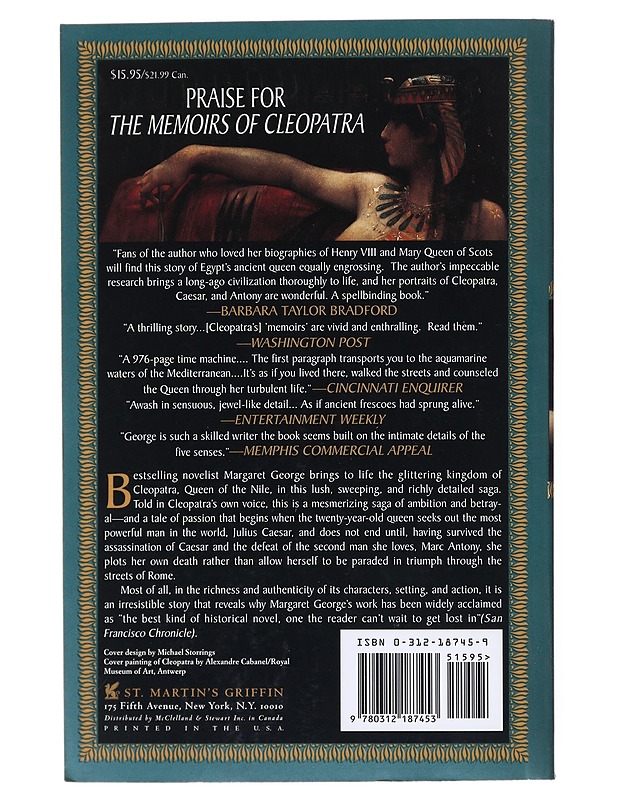 The Memoirs Of Cleopatra- Margaret George - Elämäkerrat ja muistelmat - 10105513702 - 1