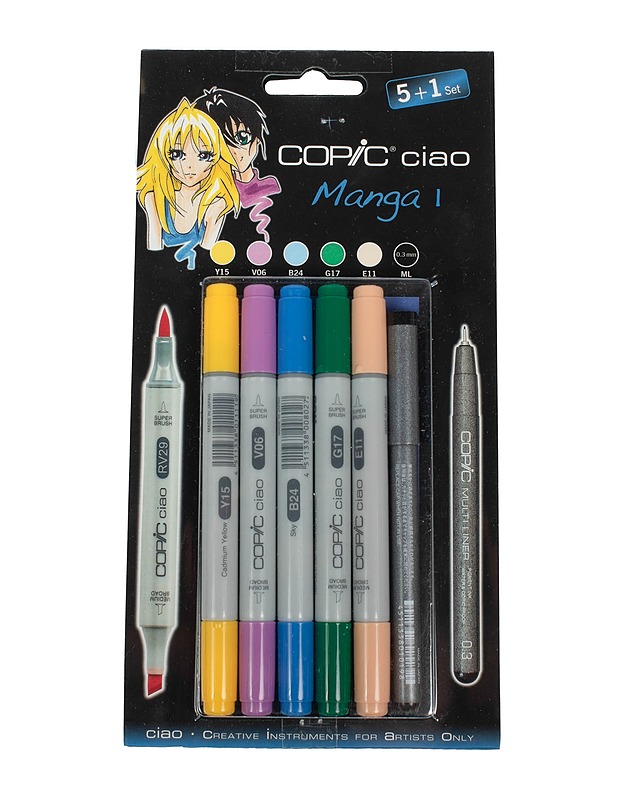 COPIC Ciao Manga 1 kynäsetti - Askartelu - 10105513701 - 0