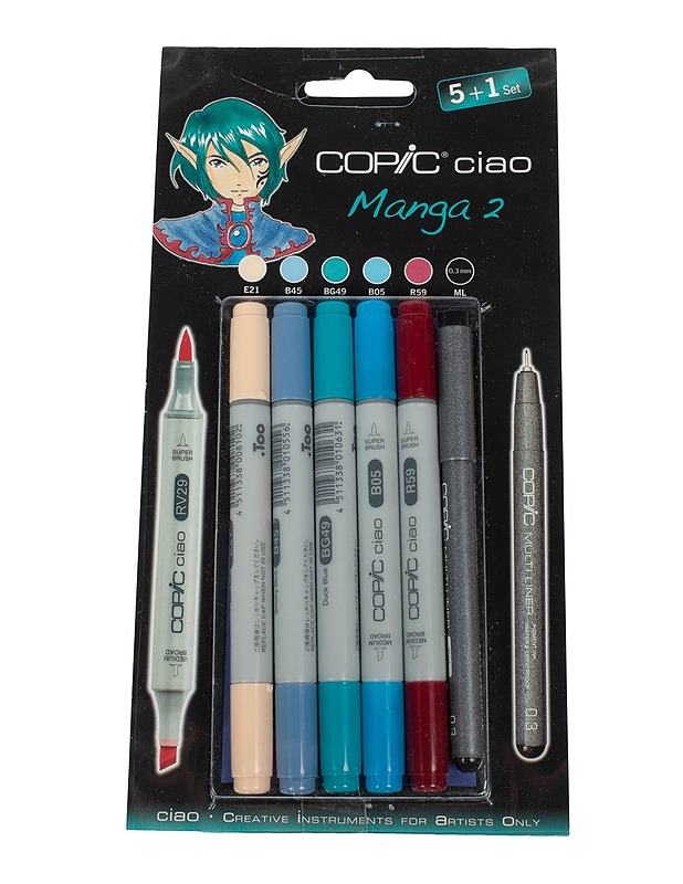 COPIC Ciao Manga 2 kynäsetti - Askartelu - 10105513705 - 0