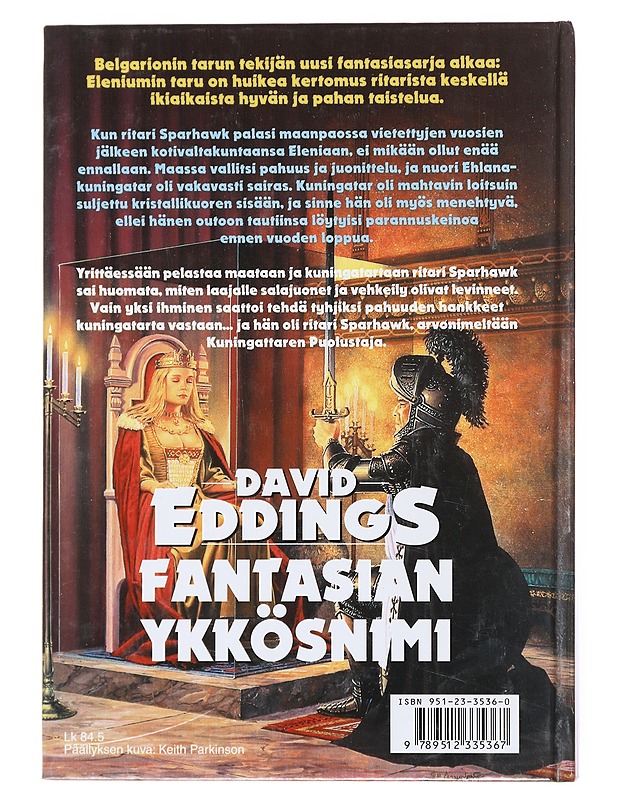 Eleniumin taru. 1, Timanttivaltaistuin - Eddings, David - Fantasia- ja scifi - 10105513720 - 1
