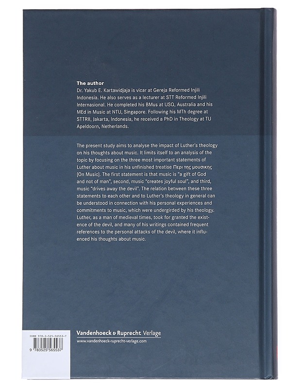 Music in Martin Luther's theology - Yakub E. Kartawidjaja - Tietokirjat ja oppaat - 10105513732 - 1