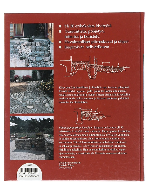 Pihan ja puutarhan kiveykset - Qvist, Leif - Tietokirjat ja oppaat - 10105513772 - 1