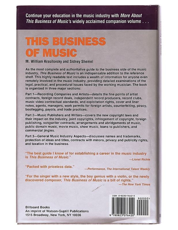 More about this business of music - Krasilovsky and Shemel - Tietokirjat ja oppaat - 10105513775 - 1