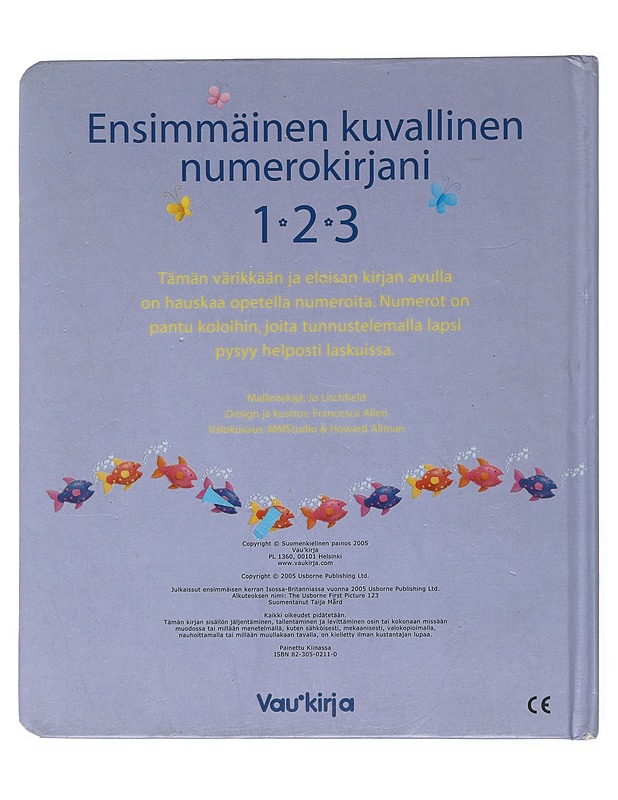 Ensimmäinen kuvallinen numerokirjani 123 - Allen, Francesca - Lastenkirjat - 10105513796 - 1