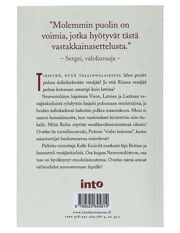 Neuvostomaan lapset : Baltian venäläiset - Kalle Kniivilä - Tietokirjat ja oppaat - 10105513850 - 1