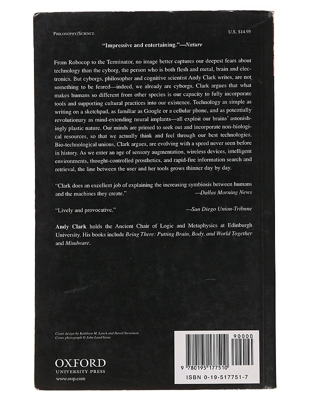 Natural-Born Cyborgs - Clark , Andy  - Tietokirjat - 10105513853 - 1