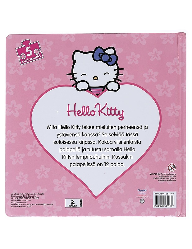 Hello Kitty : palapelikirja - Kajoniemi, Tiina - Lastenkirjat - 10105513857 - 1