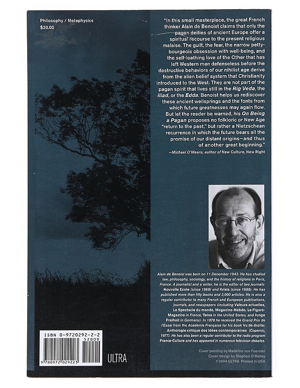 On Being A Pagan- Alain deBenoist - Tietokirjat ja oppaat - 10105513904 - 1