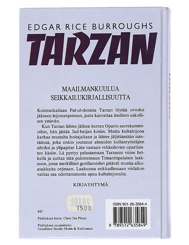 Tarzan ja kultaleijona - Rice Burroughs, Edgar - Kaunokirjallisuus - 10105513913 - 1
