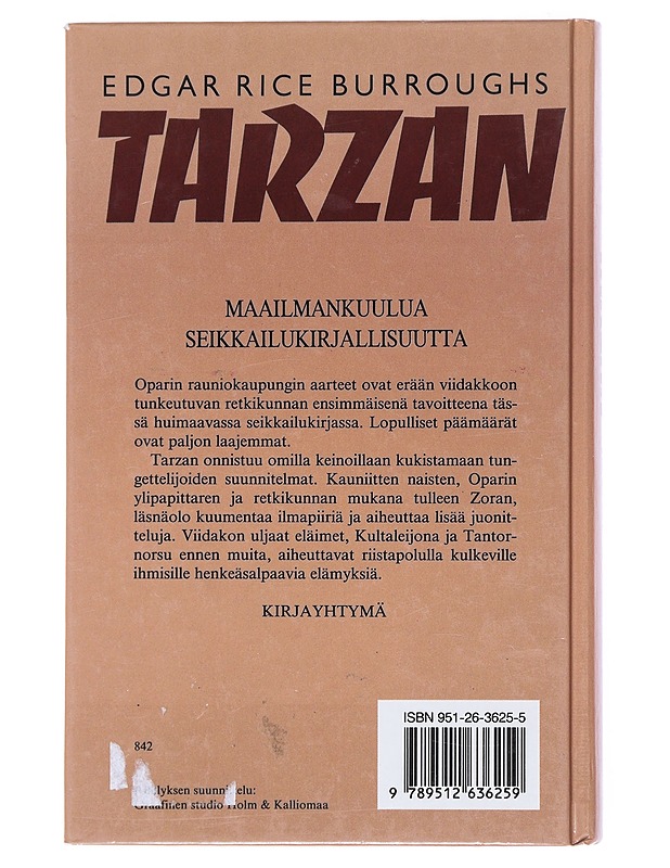 Voittamaton Tarzan - Burroughs, Edgar Rice - Nuorten kirjat - 10105513916 - 1
