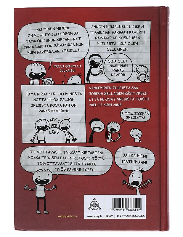 Maailman parhaan kaverin päiväkirja - Kinney, Jeff - Nuorten kirjat - 10105513938 - 1