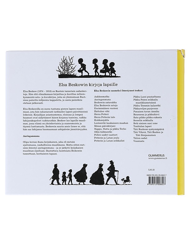 Auringonmuna - Beskow Elsa - Lastenkirjat - 10105513942 - 1