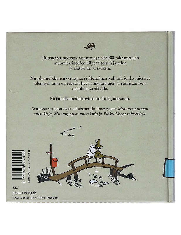 Nuuskamuikkusen mietekirja - Jansson, Tove - Lastenkirjat - 10105513958 - 1