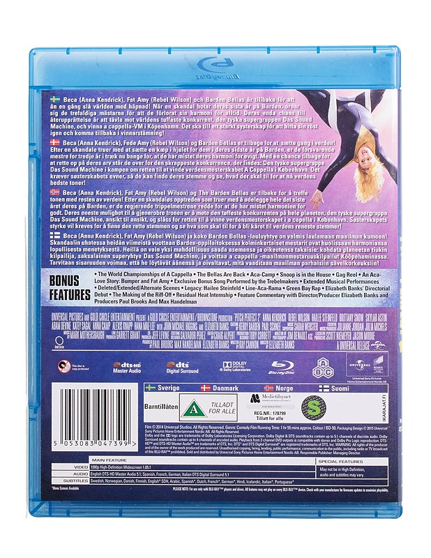 Pitch Perfect 2 - Blu-Ray - Blu-ray-levyt - 10105513963 - 1