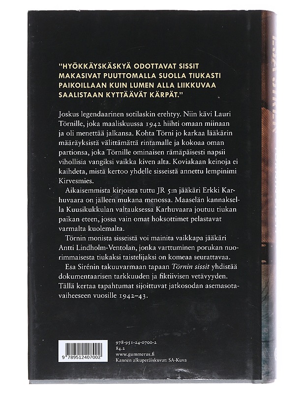 Törnin sissit - Esa Sirén - Romaanit ja novellit - 10105513974 - 1
