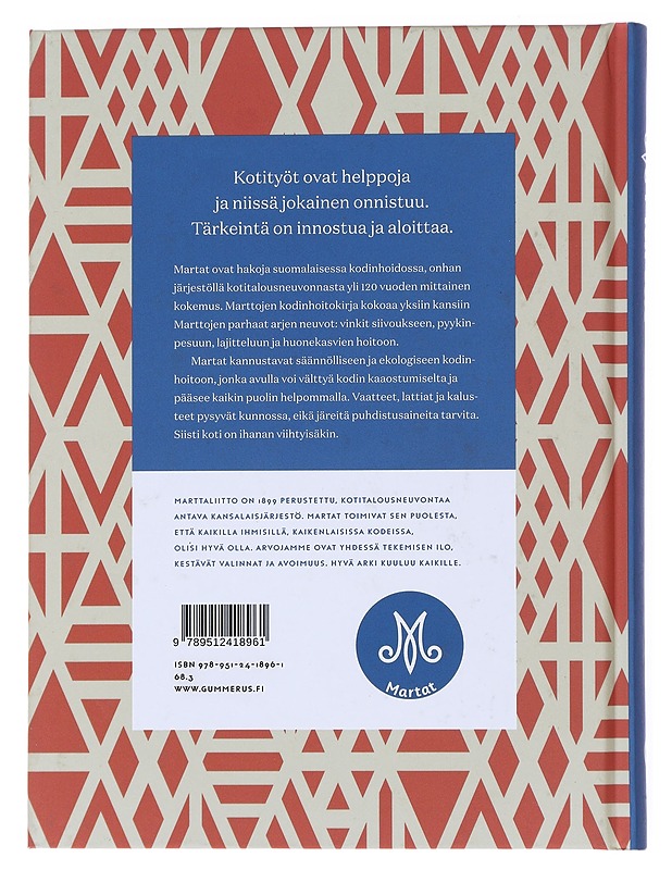 Martat - kodinhoitokirja : innostu ja onnistu kotona - Marttaliitto - Tietokirjat ja oppaat - 10105514010 - 1