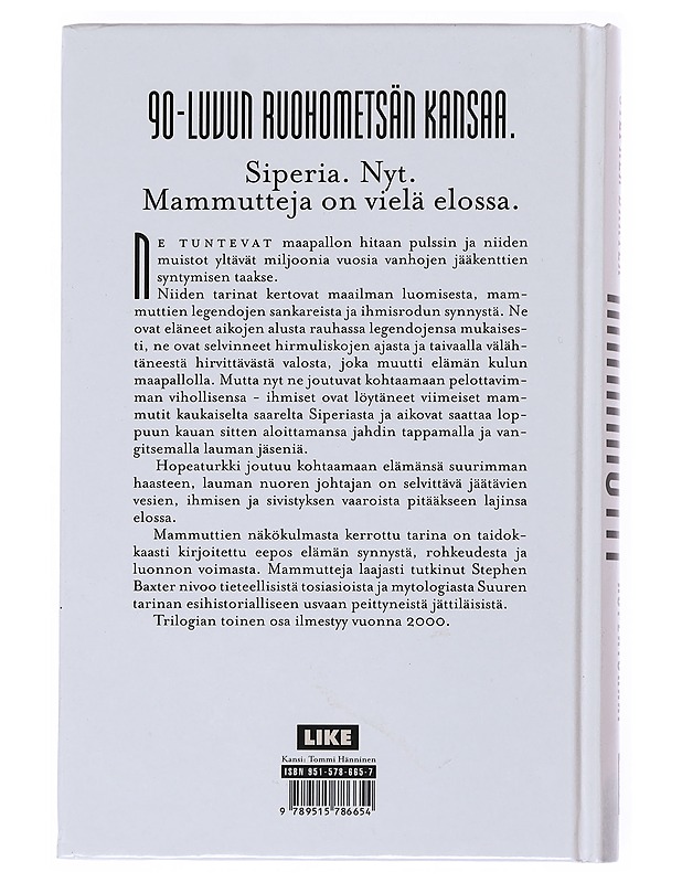 Mammutit. Kirja 1, Hopeaturkki - Baxter, Stephen - Fantasia- ja scifi - 10105514073 - 1