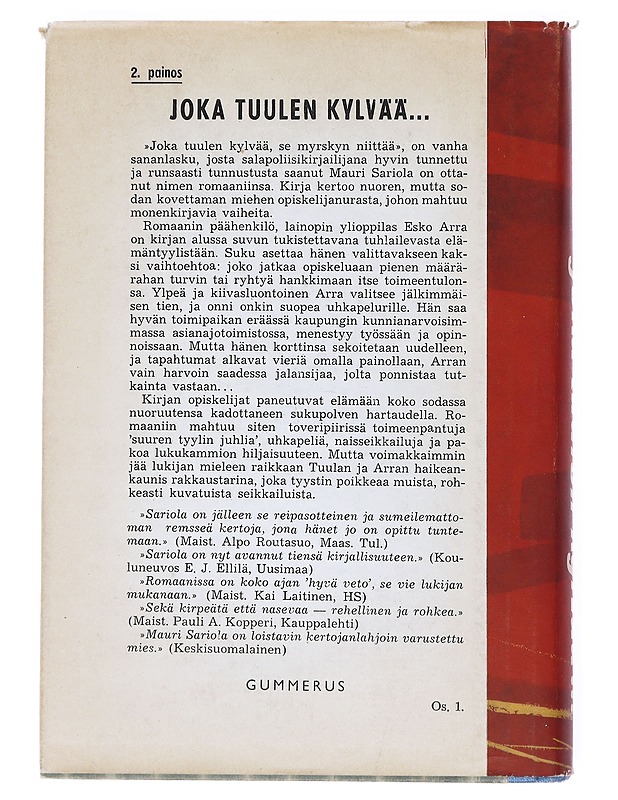 Joka tuulen kylvää - Sariola, Mauri - Romaanit ja novellit - 10105514111 - 1