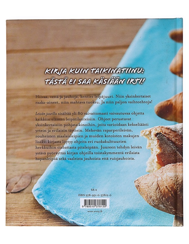 Leivän juurilla : yli 80 monipuolista leipäohjetta - Hirvonen, Sirkka.4trl - Ruokakirjat - 10105514130 - 1