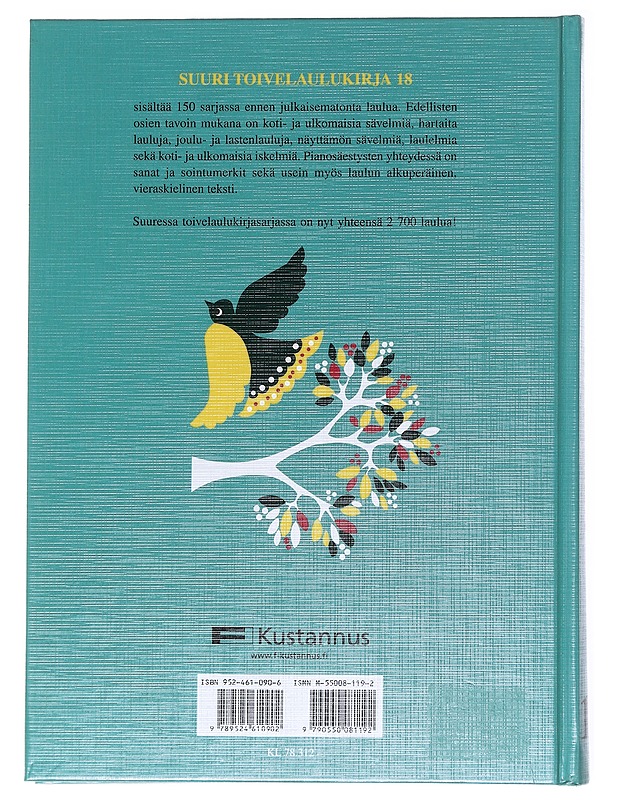 Suuri toivelaulukirja. 18 - Kari, Virpi - Musiikki- ja elokuvakirjat - 10105514169 - 1