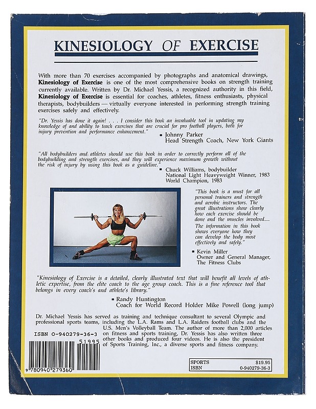 Kinesiology of exercise - Yessis, Michael  - Tietokirjat ja oppaat - 10105514227 - 1