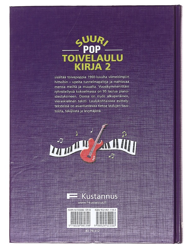 Suuri pop-toivelaulukirja. 2 - Kari, Virpi - Musiikki- ja elokuvakirjat - 10105514274 - 1