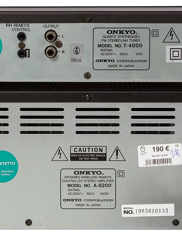 ONKYO -vahvistin ja viritin  - Audio - 10105514296 - 3