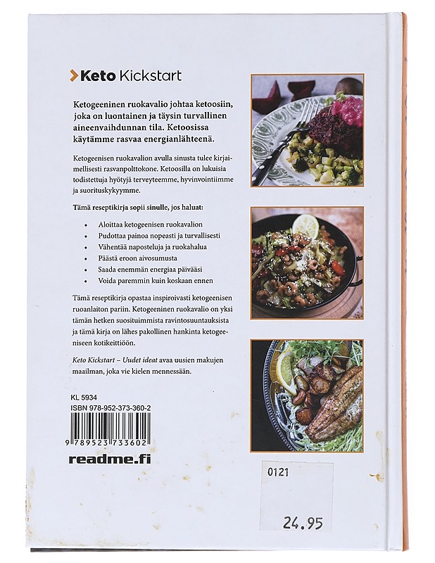 Keto kickstart : uudet ideat - Tuomonen, Mika - Ruokakirjat - 10105514300 - 1