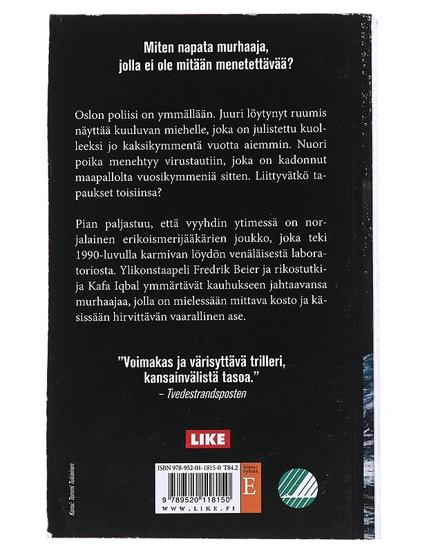 Metsästäjä (pokkari) - Johnsrud, Ingar - Jännitys ja dekkarit - 10105514338 - 1