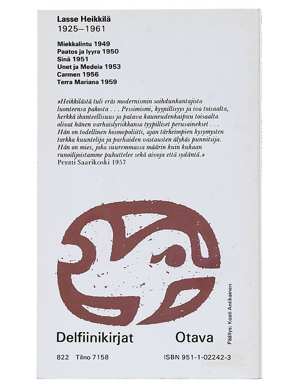 Valitut runot - Heikkilä - Runot ja näytelmät - 10105514383 - 1