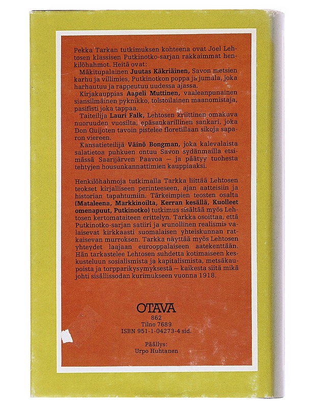 Putkinotkon tausta- Pekka Tarkka - Historiakirjat - 10105514402 - 1