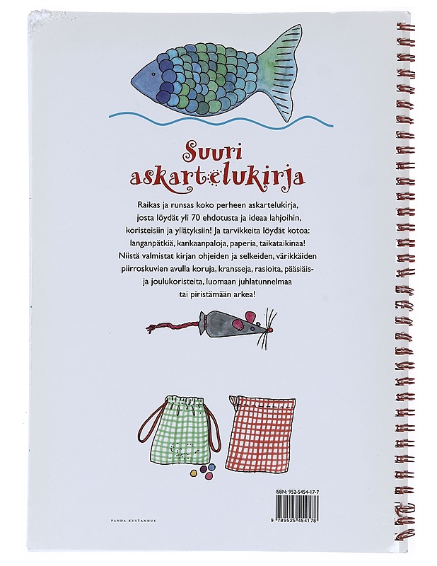 Suuri askartelukirja : mukavaa askartelua paperista, kankaasta, langasta ja taikataikinasta - Ekehjelm, Elisabeth - Harrastekirjat - 10105514426 - 1