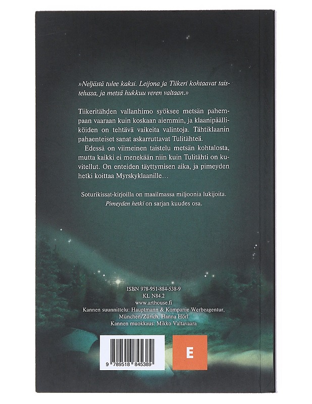 Pimeyden hetki - Hunter, Erin - Fantasia- ja scifi - 10105514455 - 1