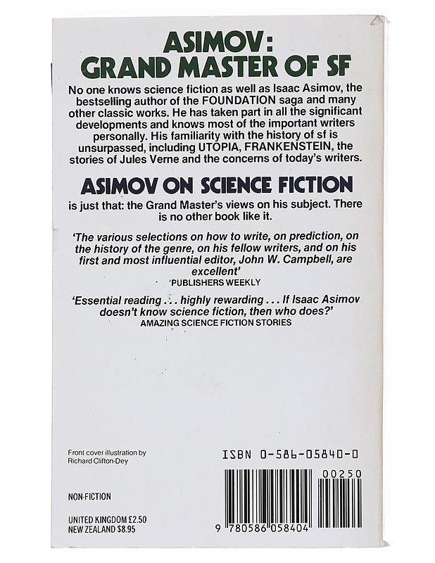 Asimov on science fiction - Isaac Asimov - Fantasia- ja scifi - 10105514496 - 1