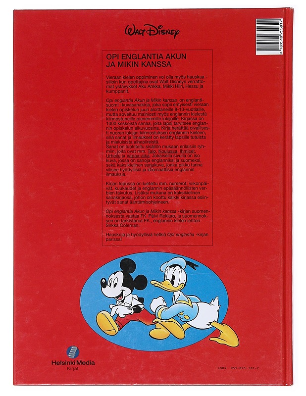 Opi englantia Akun ja Mikin kanssa - Disney, Walt - Tietokirjat ja oppaat - 10105514498 - 1