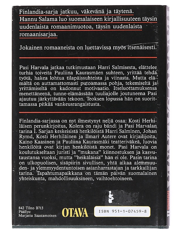 Pasi Harvalan tarina. 2 - Hannu Salama - Romaanit ja novellit - 10105514539 - 1