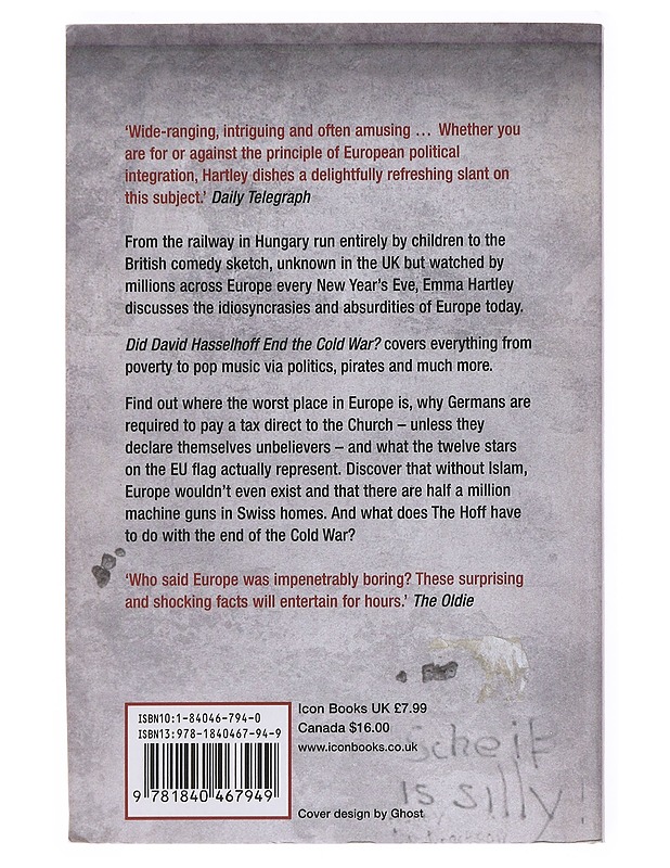 Did David Hasselhoff End the Cold War? - Emma Hartley - Romaanit ja novellit - 10105514554 - 1