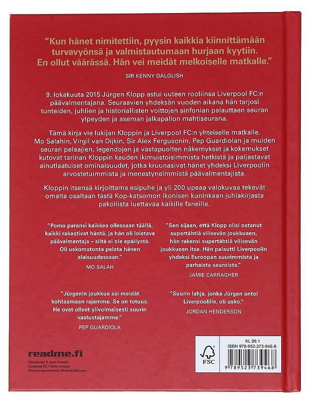 Klopp : Liverpool FC -vuodet - Lahtinen, Tapani - Elämäkerrat ja muistelmat - 10105514570 - 1